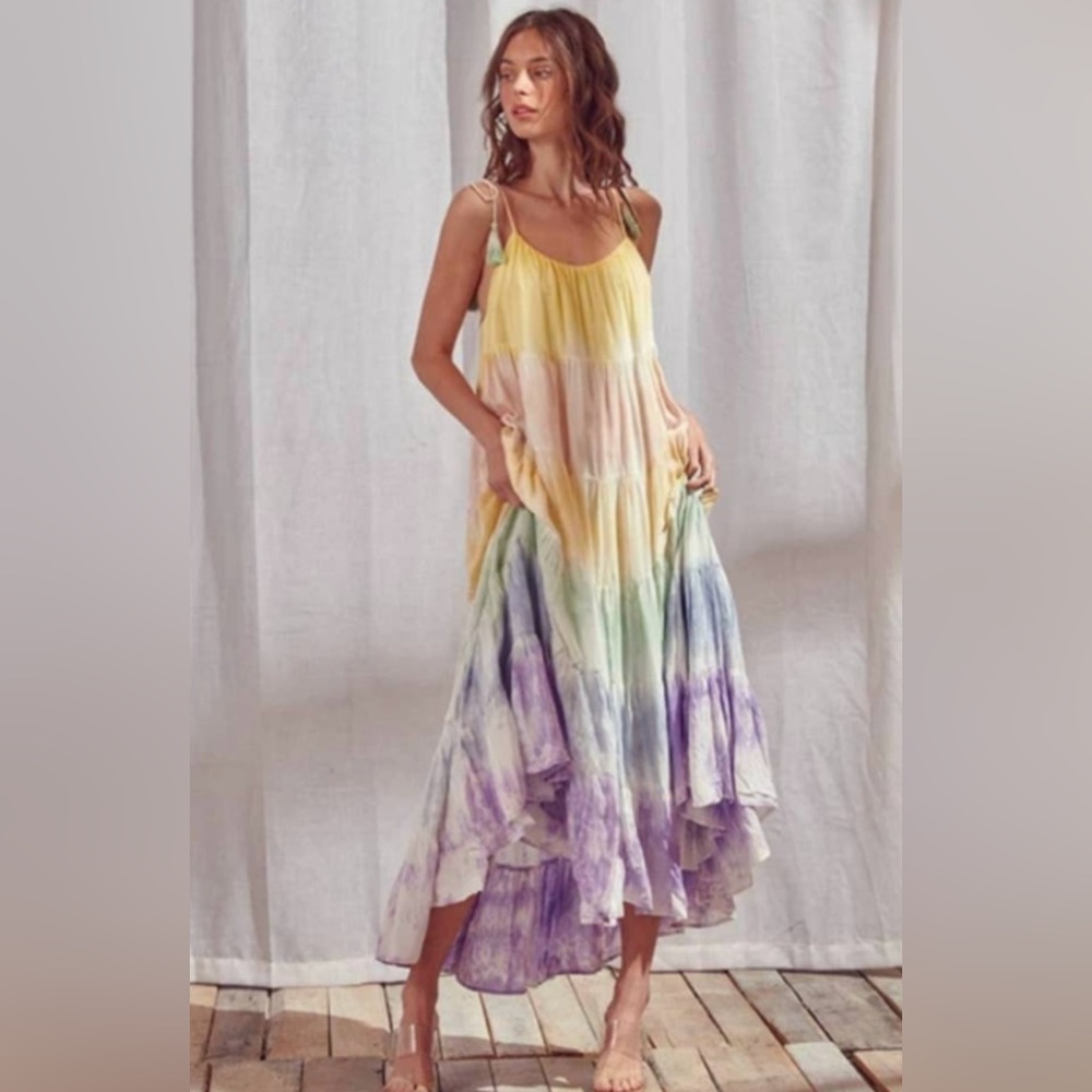 Storia gradient tie dye maxi dress . New with tags. Size small
